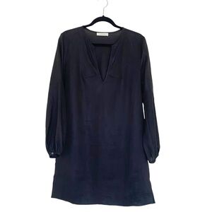 René Lezard Long Sleeve Tunic Dress Black Size 36